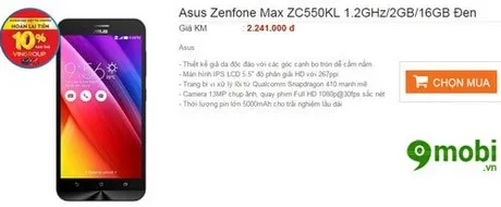 2 Triệu Nên Mua Điện Thoại Gì Tốt Nhất Năm 2024? Hướng Dẫn Toàn Diện Asus Zenfone Max: Smartphone 2 triệu pin 5000mAh bền bỉ