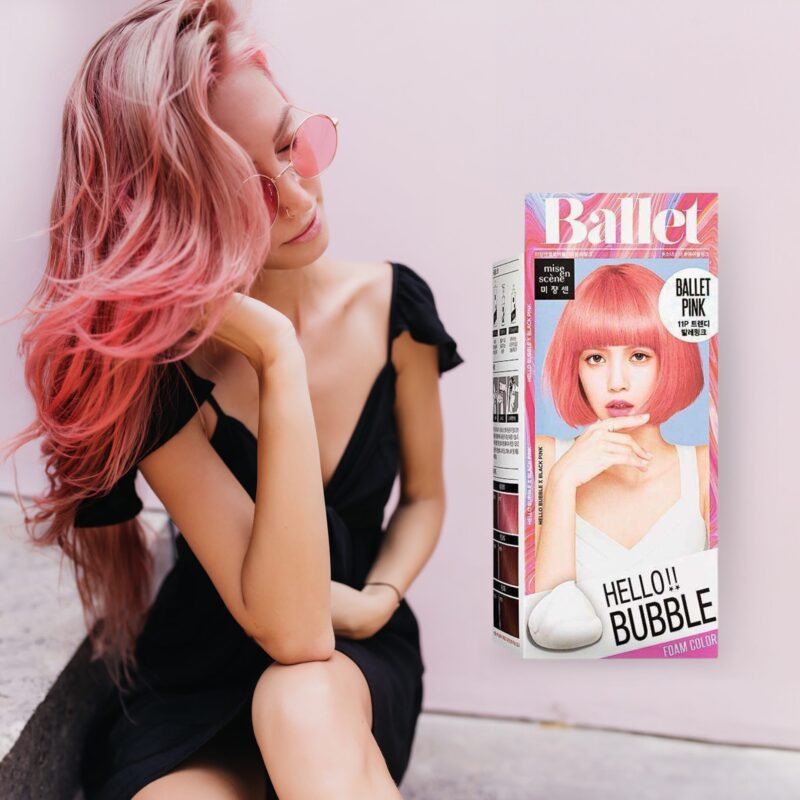 Hello Bubble Ballet Pink Review: Đánh Giá Chi Tiết Thuốc Nhuộm Bọt 11P Mise en Scene